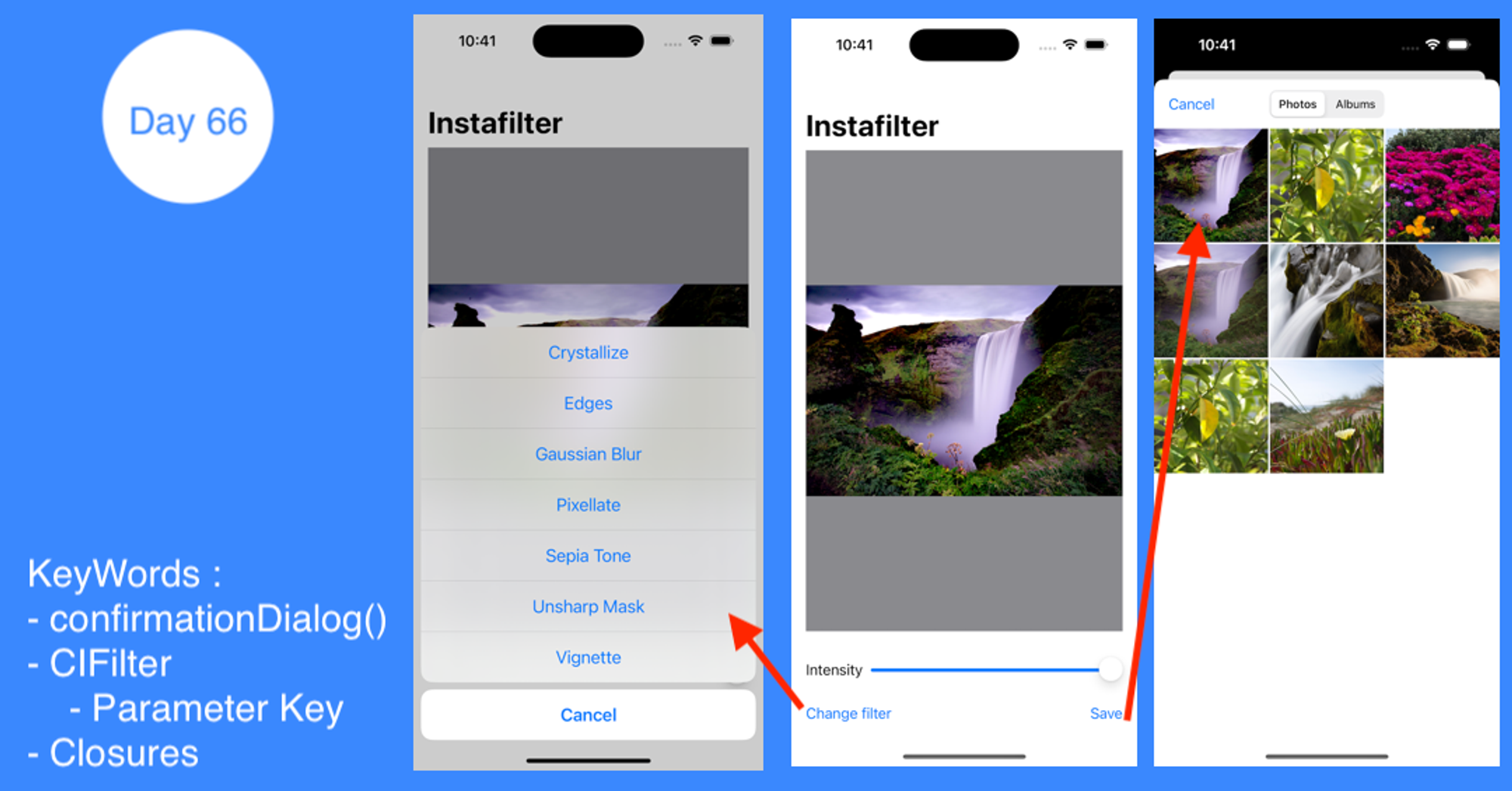 Day 66 - Project 13 - Part 5 - Instafilter - 100DaysOfSwiftUI